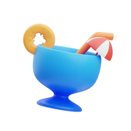 Cocktail  3D Illustration