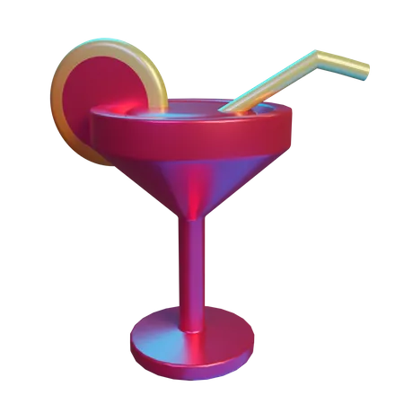 Cocktail  3D Illustration