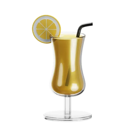 Cocktail au citron  3D Icon