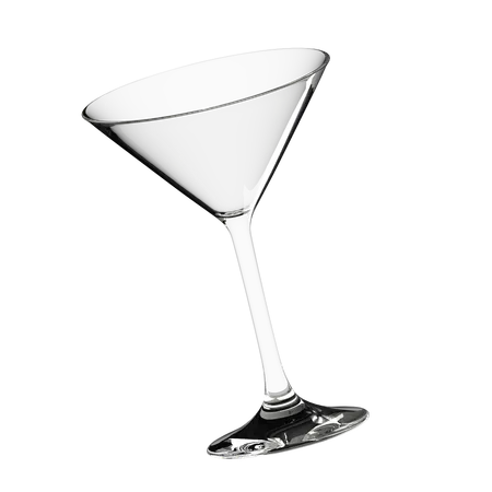 Transparent Cocktail Glass 3 D Illustration 3D Icon