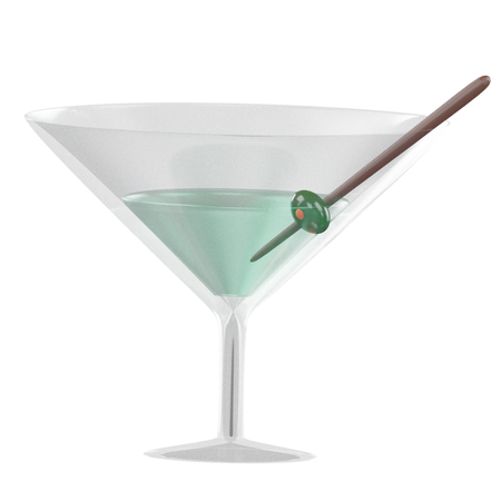 Cocktail Glass  3D Icon