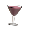cocktail glass 3d illustration