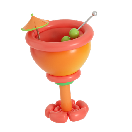 Cocktail gonflable  3D Icon