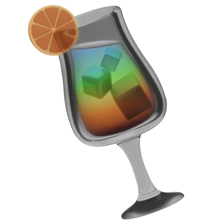 Cocktail Regenbogen Paradies  3D Icon