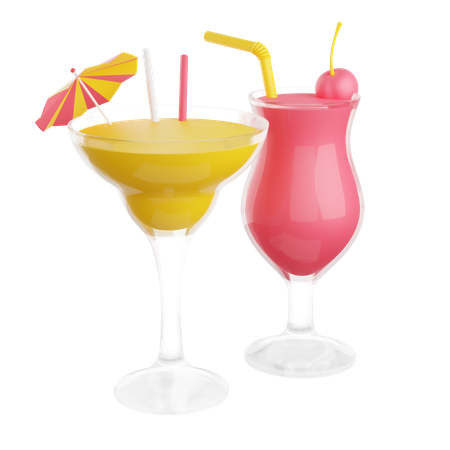 Cocktails  3D Icon