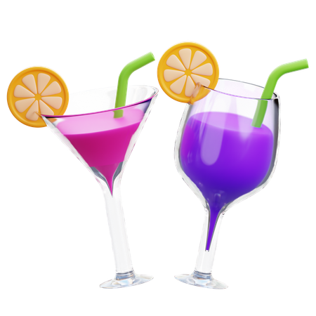 Cocktails  3D Icon