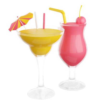 Cocktails  3D Icon