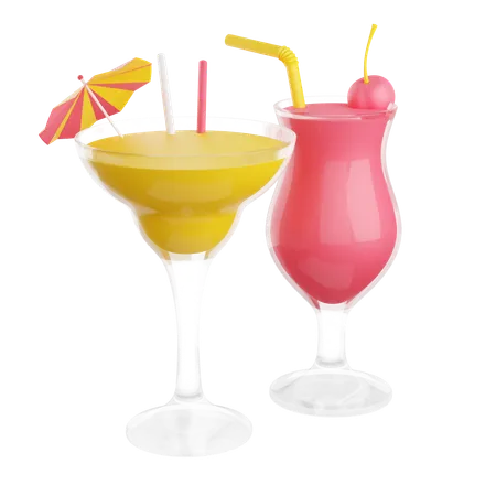 Cocktails  3D Icon