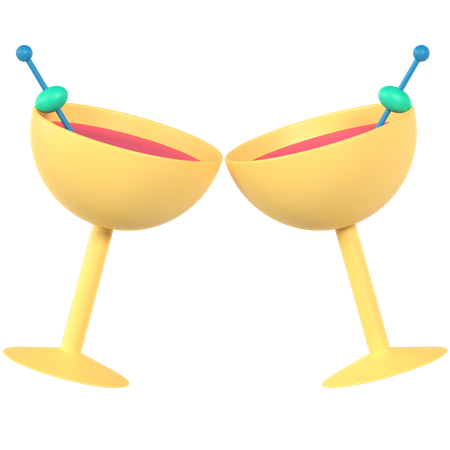 Boisson cocktails  3D Icon