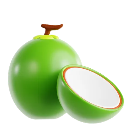 Fruta de coco  3D Icon