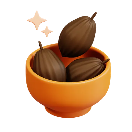 Cocoa Beans  3D Icon