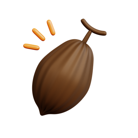 Cocoa Fruit  3D Icon