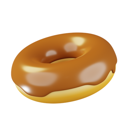 Cocolate Donut  3D Icon