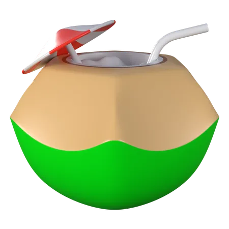 3 D Coconut Illustration Or Icon It Can Use For Web App And More 3D Icon