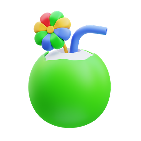 Coconut  3D Icon