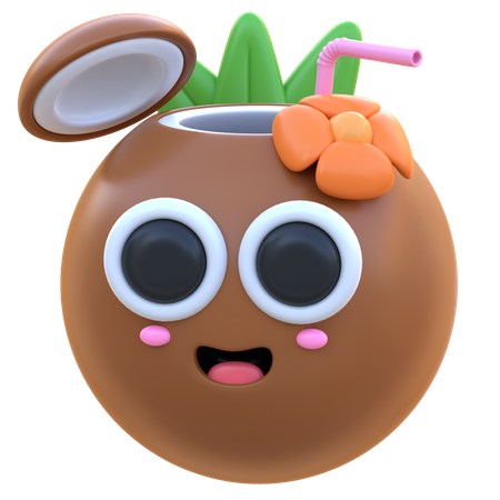 Coconut  3D Icon