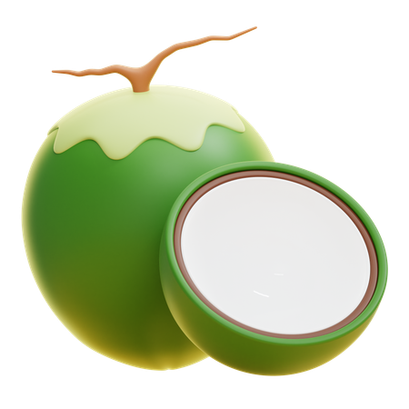 Coconut  3D Icon