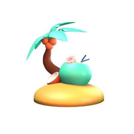 Coconut  3D Icon