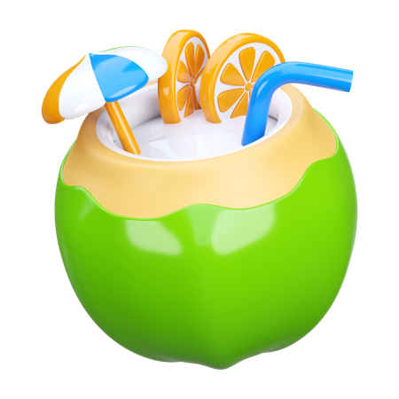 Coconut  3D Icon