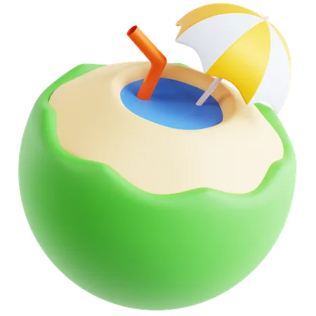 Coconut Drink  3D Icon