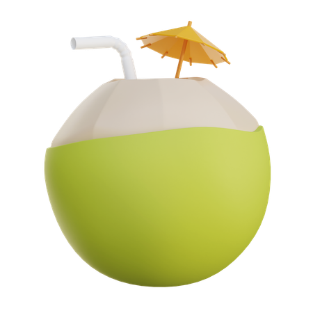 Coconut Drink  3D Icon