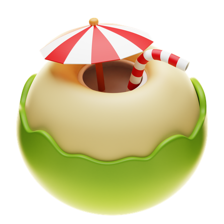 Coconut Drink  3D Icon