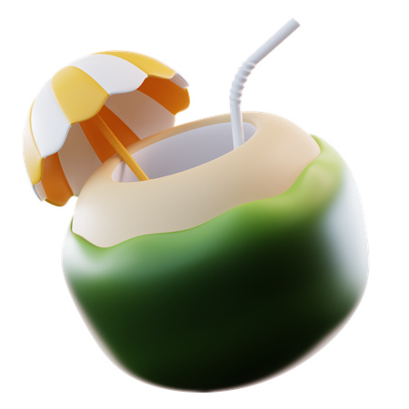 Coconut Drink  3D Icon
