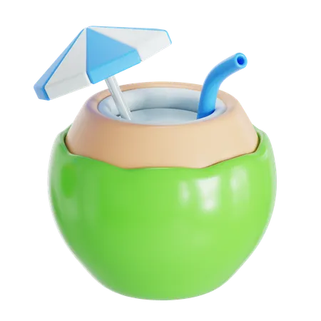 Coconut Drink  3D Icon
