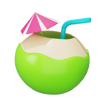 Coconut Drink  3D Icon
