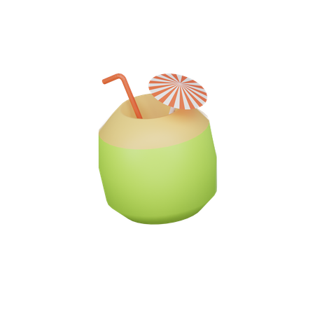 Coconut drink  3D Icon