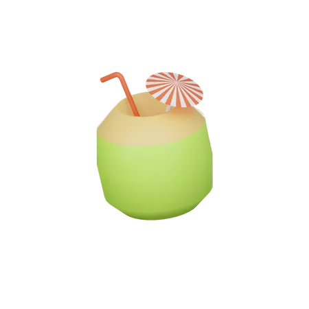 Coconut drink  3D Icon