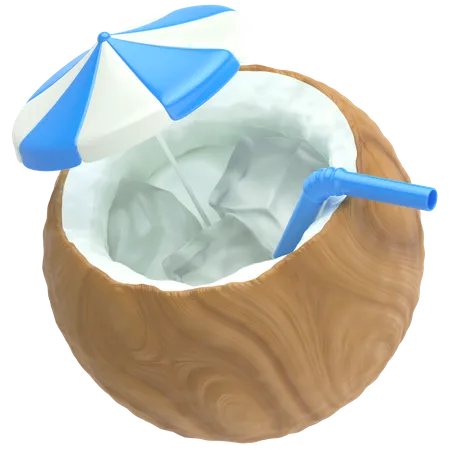 Coconut drink  3D Icon