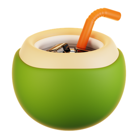 Coconut drink  3D Icon