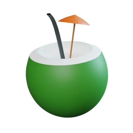 Coconut Drink  3D Icon