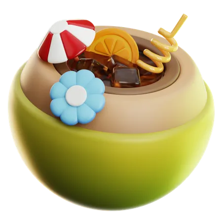 COCONUT DRINK  3D Icon