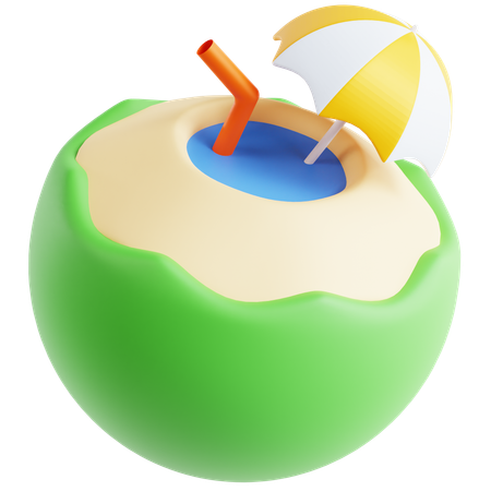 Coconut Drink  3D Icon