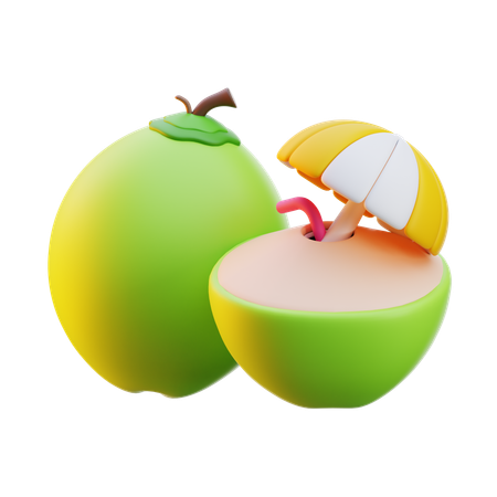 Coconut Drink  3D Icon