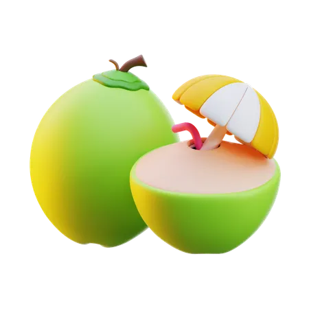 Coconut Drink  3D Icon
