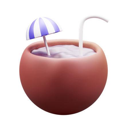 Coconut Drink  3D Icon