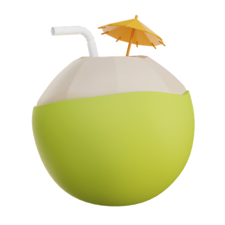 Coconut Drink  3D Icon