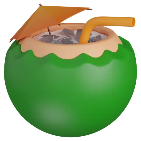 Coconut Drink  3D Icon