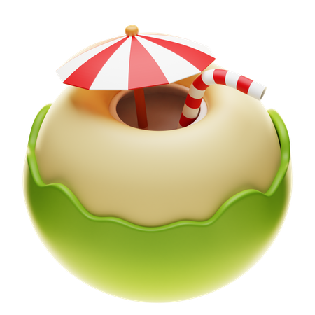 Coconut Drink  3D Icon