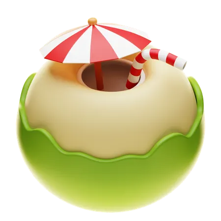 Coconut Drink  3D Icon