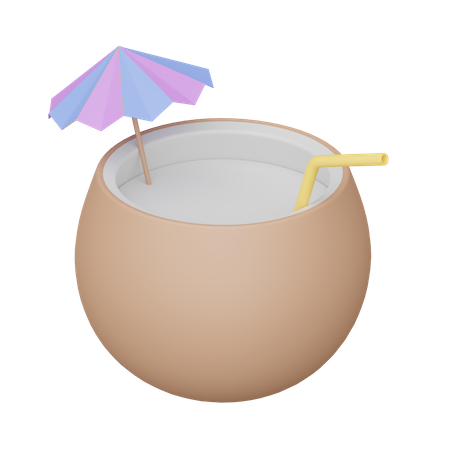 Coconut Drink  3D Icon