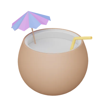 Coconut Drink  3D Icon