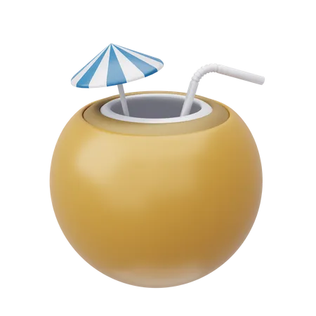 Coconut Drink  3D Icon