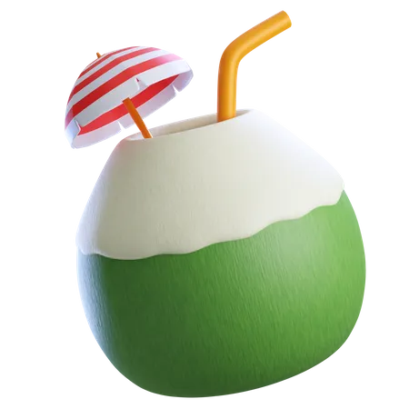 Coconut Drink  3D Icon