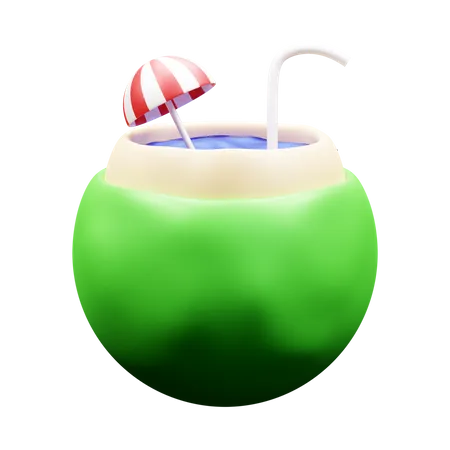 Coconut Drink  3D Icon