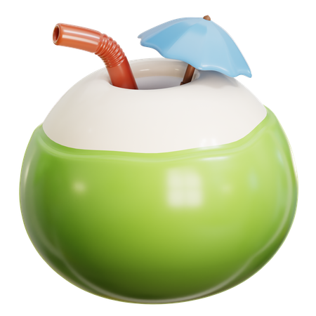 Coconut Drink  3D Icon