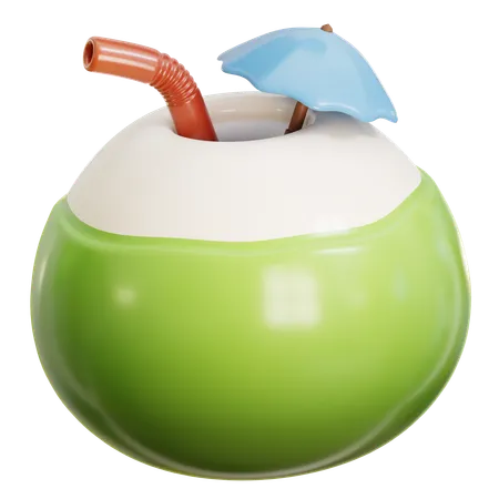 Coconut Drink  3D Icon